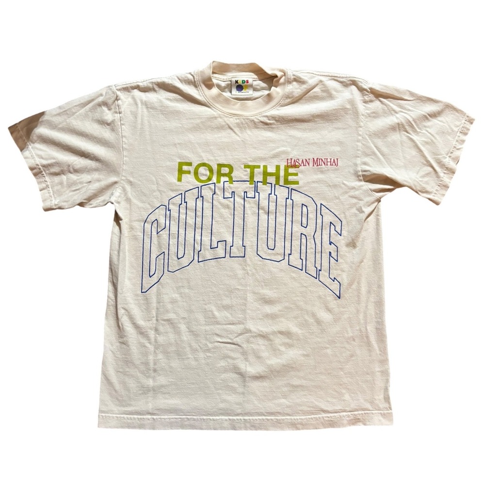 Kids of Immigrants Hasan Minhaj For The Culture Graphic T-Shirt Cream Small‎